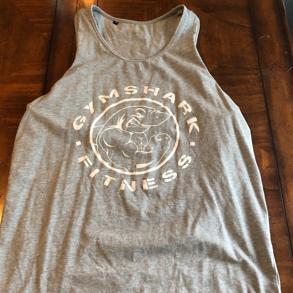 Grey gymshark tank top size xL